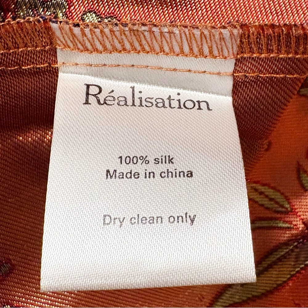 NWT Realisation Par The Emilie Silk Jacquard Mini Dress Shanghai Nights Chinese - Picture 9 of 9